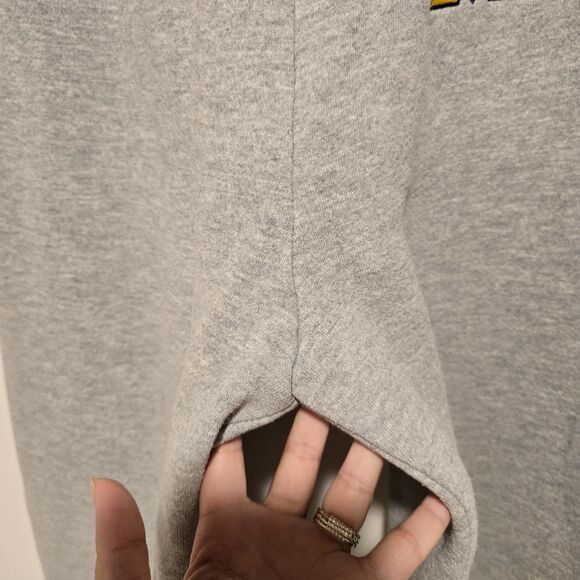 Vintage University of Michigan Sweatpants Medium Men Gray Blue Yellow Maize USA - Picture 5 of 10